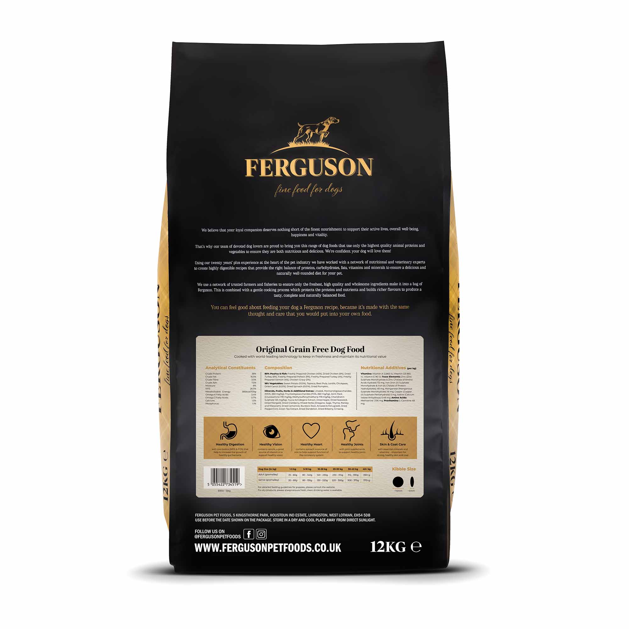 Ferguson Original 80/20 Grain Free Dry Dog Food