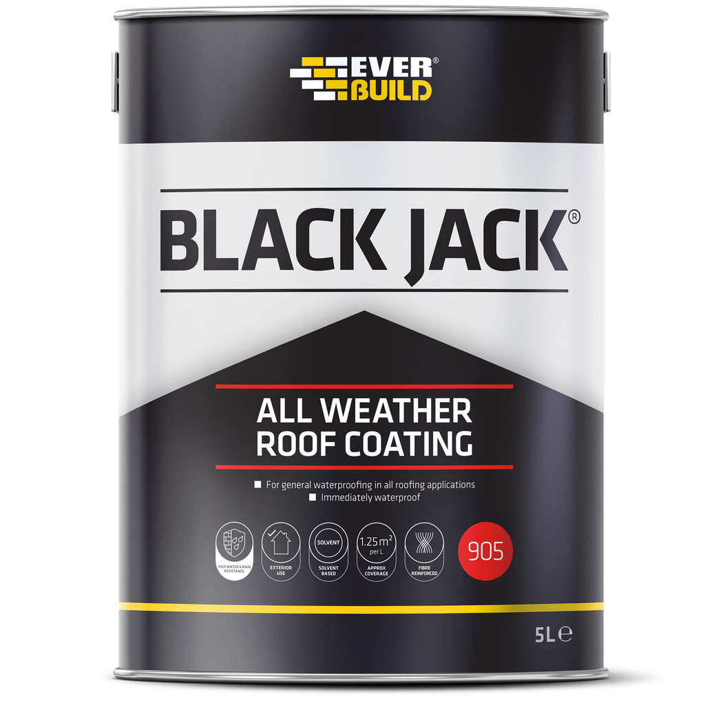 EverBuild 905 Black Jack All Weather Roof Coating - 5 Litre
